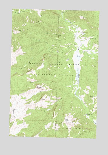 Danaher Mountain, MT USGS Topographic Map