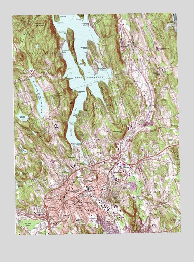 Danbury, CT USGS Topographic Map