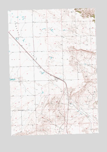 Acton, MT USGS Topographic Map