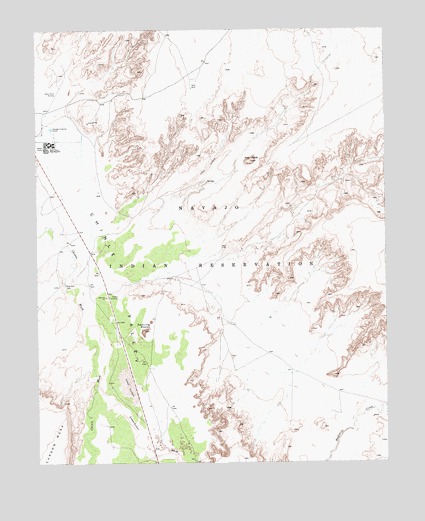 Dancing Rocks, AZ USGS Topographic Map