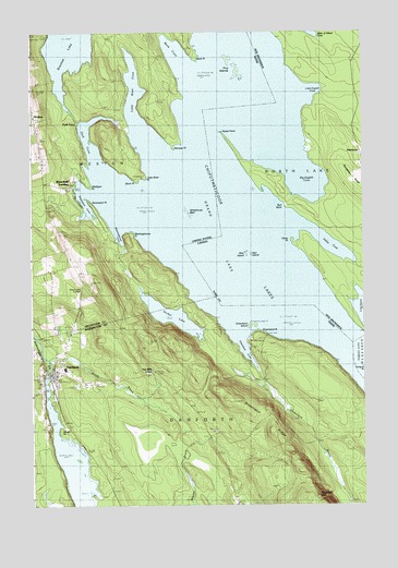 Danforth, ME USGS Topographic Map