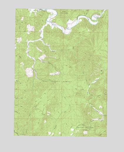 Daniels Creek, OR USGS Topographic Map
