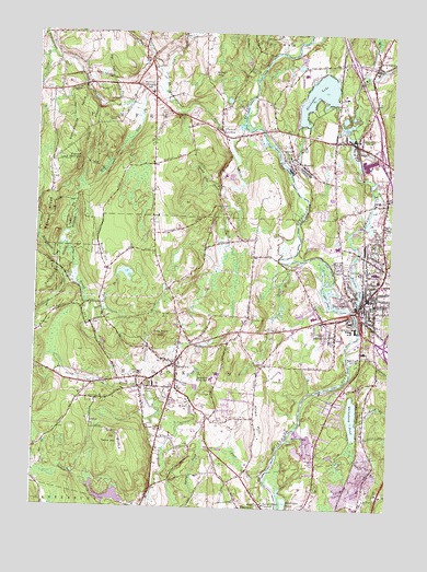 Danielson, CT USGS Topographic Map