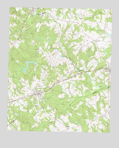 Danielsville South, GA USGS Topographic Map