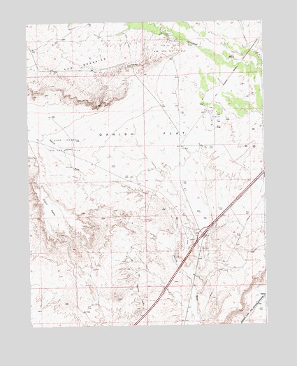 Danish Flat, UT USGS Topographic Map