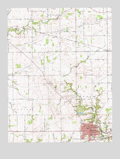 Danville, IN USGS Topographic Map