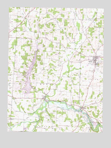 Danville, OH USGS Topographic Map