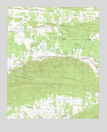 Danville Mountain, AR USGS Topographic Map