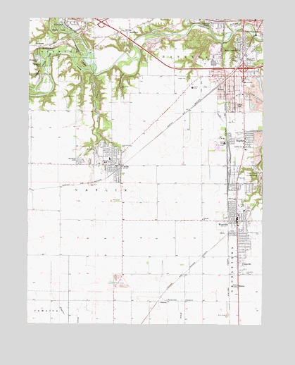 Danville SW, IL USGS Topographic Map