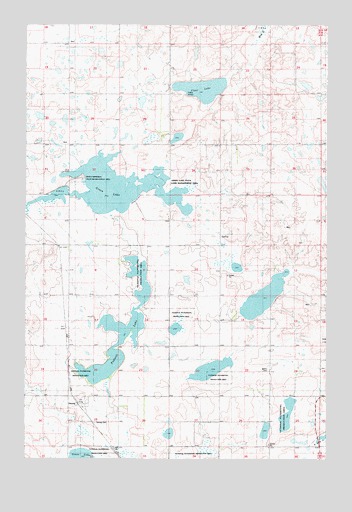 Danzig, ND USGS Topographic Map