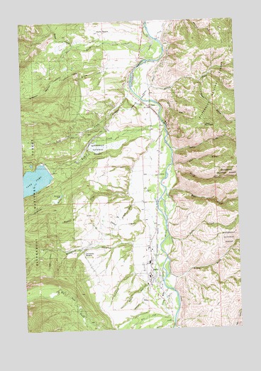 Darby, MT USGS Topographic Map