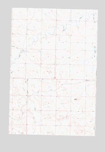 Darby Buttes, MT USGS Topographic Map