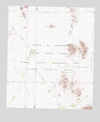 Antelope Hills, AZ USGS Topographic Map