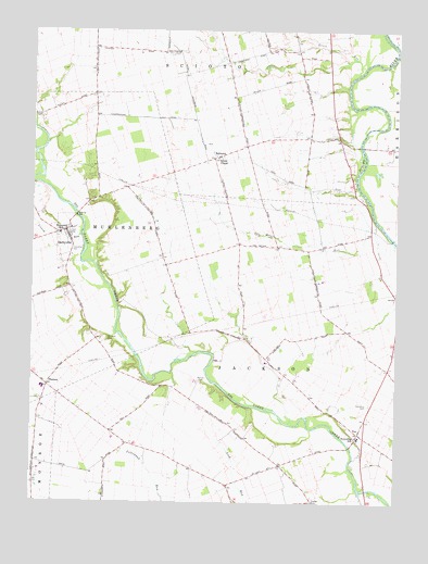 Darbyville, OH USGS Topographic Map