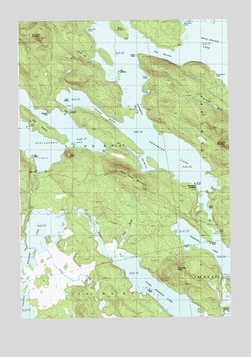 Dark Cove Mountain, ME USGS Topographic Map