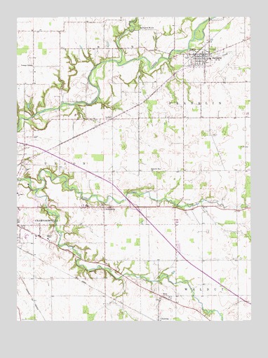 Darlington, IN USGS Topographic Map
