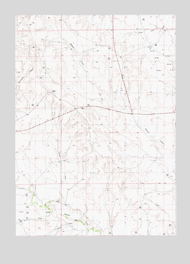 Darlington Draw East, WY USGS Topographic Map