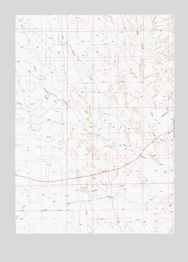 Darlington Draw West, WY USGS Topographic Map