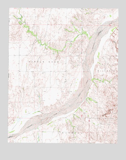 Antelope Hills, OK USGS Topographic Map