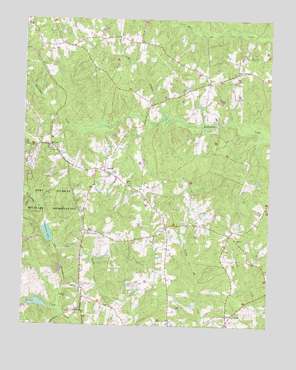 Darvills, VA USGS Topographic Map