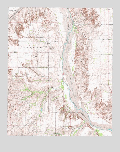 Antelope Hills NE, OK USGS Topographic Map