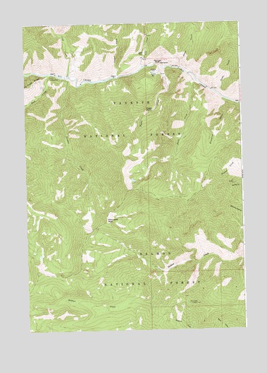 Dave Lewis Peak, ID USGS Topographic Map