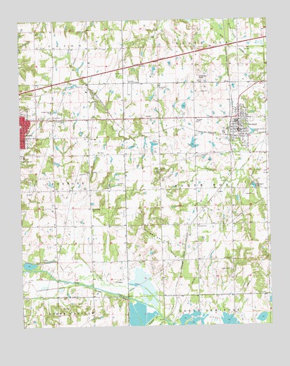 Davenport, OK USGS Topographic Map