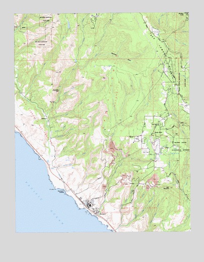 Davenport, CA USGS Topographic Map