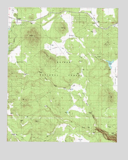 Davenport Hill, AZ USGS Topographic Map