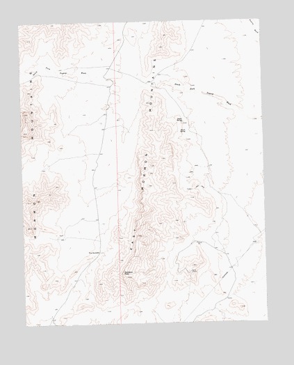Davidson Peak, NV USGS Topographic Map