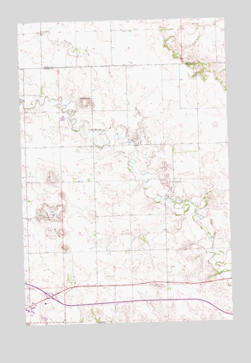 Davis Buttes, ND USGS Topographic Map