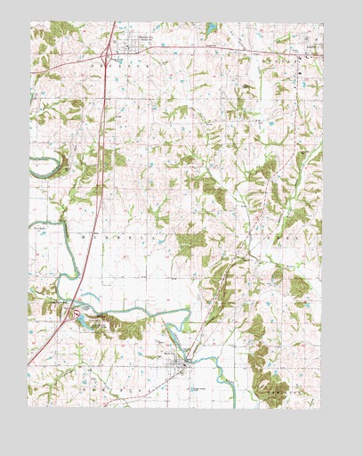 Davis City, IA USGS Topographic Map
