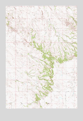Davis Creek East, MT USGS Topographic Map