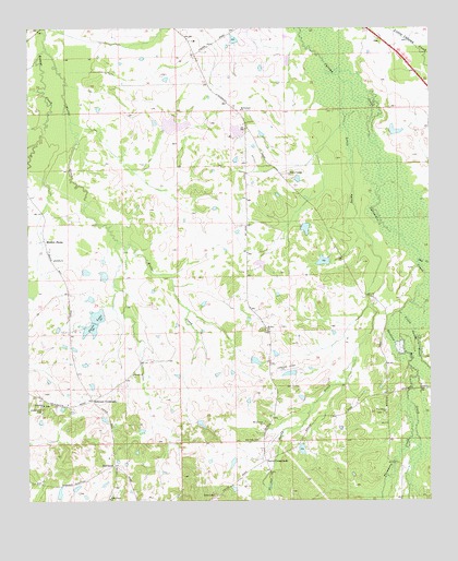 Davis Crossroads, AL USGS Topographic Map