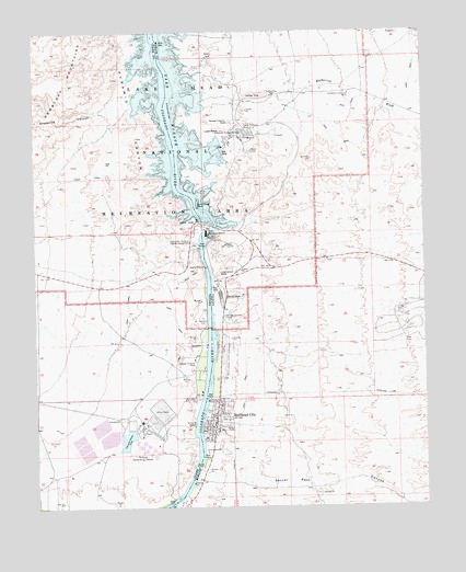 Davis Dam, AZ USGS Topographic Map