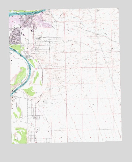 Davis Dam SE, AZ USGS Topographic Map