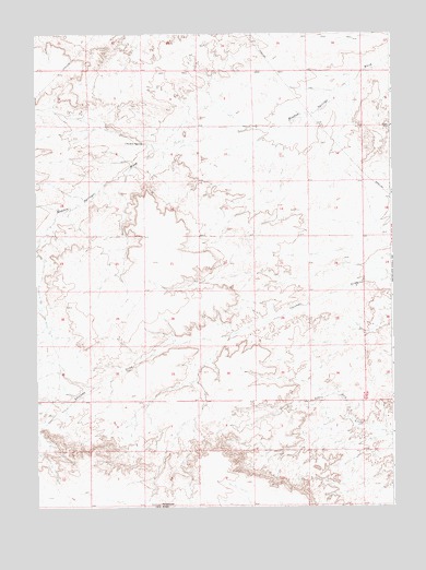 Antelope Knoll, WY USGS Topographic Map