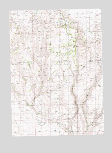 Davis Mountain, ID USGS Topographic Map