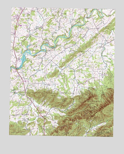 Davy Crockett Lake, TN USGS Topographic Map
