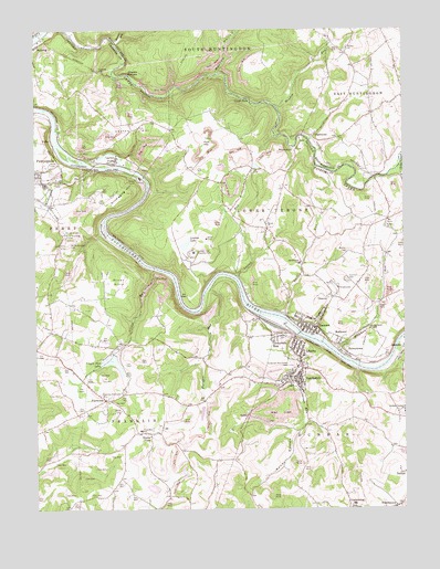 Dawson, PA USGS Topographic Map