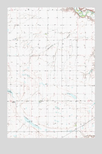 Antelope Lake, MT USGS Topographic Map