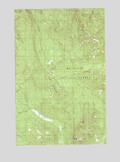 Day Lake, WA USGS Topographic Map