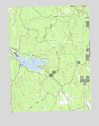 Antelope Lake, CA USGS Topographic Map