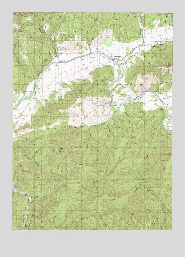 Days Creek, OR USGS Topographic Map