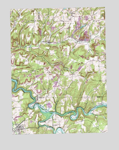 Dayton, PA USGS Topographic Map