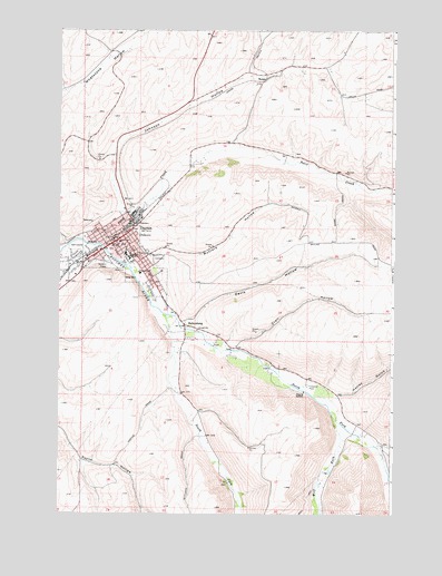 Dayton, WA USGS Topographic Map
