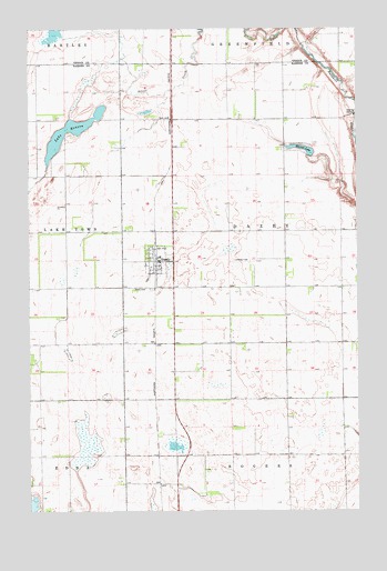 Dazey, ND USGS Topographic Map