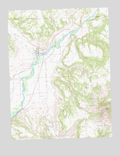 De Beque, CO USGS Topographic Map