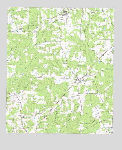 De Berry, TX USGS Topographic Map