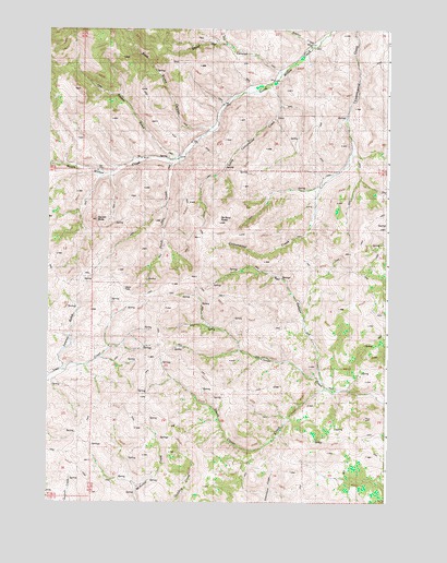 De Bord Peaks, OR USGS Topographic Map